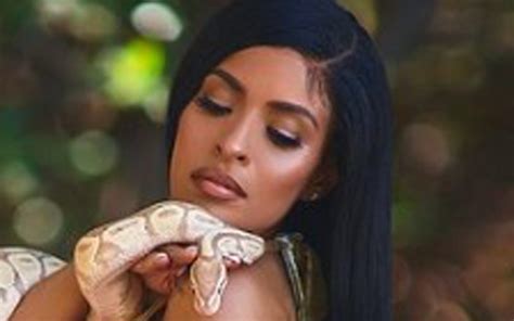 wwe zelina vega bikini|WWE: Zelina Vega poses with actual snake in stunning bikini shoot.